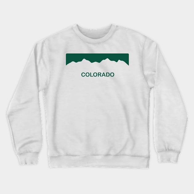 Colorado License Plate Crewneck Sweatshirt by KevinWillms1